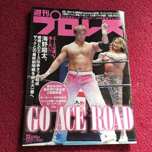 週刊プロレス　2025.1.8 ＆1.15vol.2335★エースは遠い?遠くない!?海野翔太、棚橋とのエース伝承タッグ結成　ザックとの最終前哨戦を終え