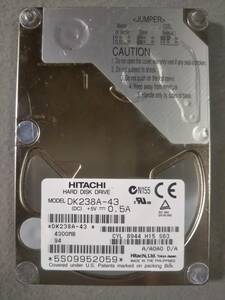 4.3GB HITACHI DK238A-43 2.5インチ 9.5mm IDE ①