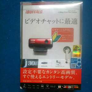 BUFFALO BSW13K10H 130万画素 ウェブカメラ 赤　未使用　ジャンク　webカメラ　 バッファロー