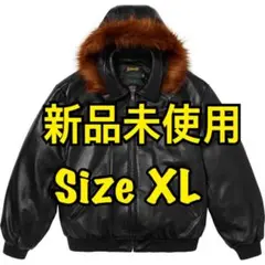 Supreme Schott Hooded Leather Bomber XL