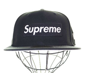 シュプリーム SUPREME × NEWERA 22AW MONEY BOX LOGO BLACK 7 4/1 ニューエラ コラボ マニー ボックスロゴ ブラック 黒☆AA★▲240928