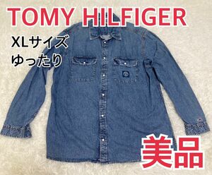 TOMY HILFIGER トミーヒルフィガー　ビッグロゴ　XL ゆったり