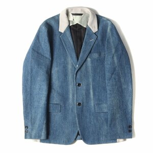 N.HOOLYWOOD エヌハリウッド ジャケット サイズ:38 16AW DIESEL ストレッチ デニム 段返り3B テーラードジャケット インディゴ 日本製