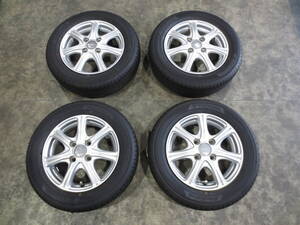 【新品タイヤ、中古ホイールset】 ☆新品タイヤ☆ ヨコハマ ブルーアース AE-01 155/65R13 2021年製 13インチ 4.0J +42 4H PCD100 ４本set