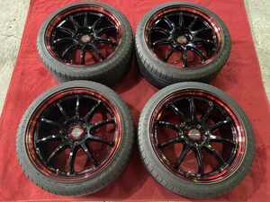 シビックハッチバック　ワーク　エモーションZR10　紅　Fr・Rr8.5J-18+47　114.3　5H73.3Φ　GYイーグルF1　235/40R18　2020年製4本セット