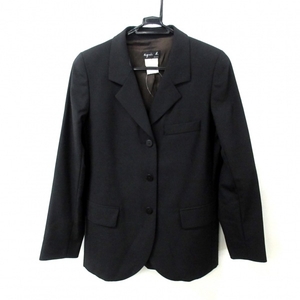 アニエスベー agnes b サイズ0 XS - 黒 レディース 長袖/春/秋 美品 ジャケット