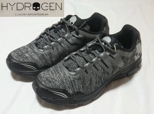 ★新品4.2万! HYDROGEN リッチでお洒落!存在感抜群☆KNIT RUNNING 243712 ちょいワル大人の今ドキ!!格上げ☆スカルスニーカー27.5cm＜43＞