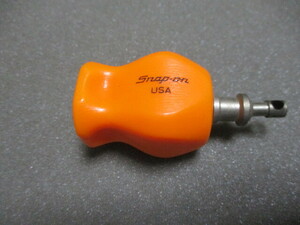 スナップオンレーシング　ビンテージ　グリップ型　キーホルダー　オレンジ　未使用　デッドストック　ツナギ