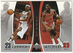 2005-06 UD UPPER DECK DUAL #LJMJ6 Michael Jordan/LeBron James BONUS PACK