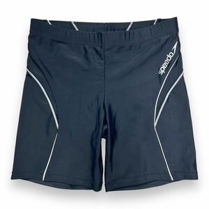 SPEEDO スピード 競泳水着 競パン 水着 ブラック×ホワイト 水泳 スイムパンツ スイムウェア ハーフスパッツ 