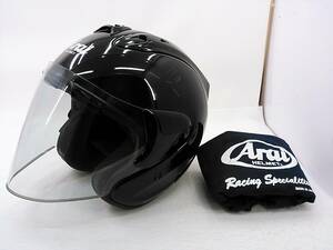 【送料無料】Arai アライ SZ-RamⅢ SZ-Ram3 BLACK ブラック Sサイズ ジェットヘルメット