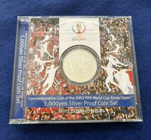 ☆2002 FIFAワールドカップ記念貨幣1000円銀貨幣プルーフ貨幣セットem186