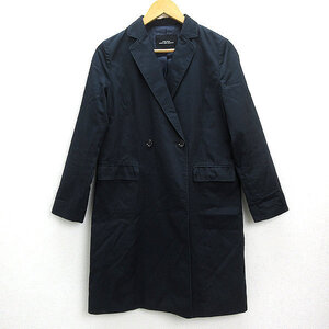 X★ ユナイテッドアローズ/UNITED ARROWS GLR ダブルボタン チェースターコート【40】紺LADIES/82【中古】■