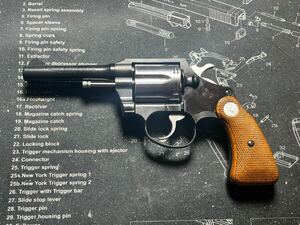 タナカワークス　COLT POLICE POSITIVE SPECIAL ポリス ポジティブ　ステンレスフィニッシュ 換装　ガスリボルバー