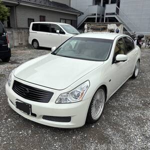 日産 スカイライン V36 250GT タイプP BILSTEIN車高調 WORK 19インチ 皮シート 純正HDDナビ 85,432km 車検令和8年2月