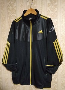  アディダス adidas ブラック トラックジャケット ジップアップ Oサイズ Black ジャージジャケット