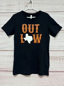 キャンバス　CANVAS 古着　Tシャツ　OutLow ブラック