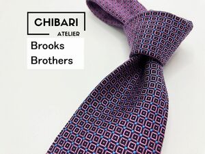 【超美品】BrooksBrothers　ブルックスブラザーズ　ドット柄　ネクタイ　3本以上送料無料　パープル系　0904047