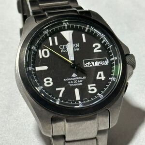 【稼働】 CITIZEN PMD56-2951 PROMASTER スーパーチタニウム Eco-Drive ブラックダイヤル エコドライブ シチズン プロマスター チタン 美品