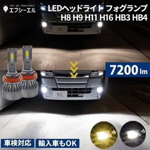 fcl.直営店 【1年保証/国内サポート付】led hb3 ヘッドライト フォグランプ ハイビーム ホワイト【送料無料】 エフシーエル