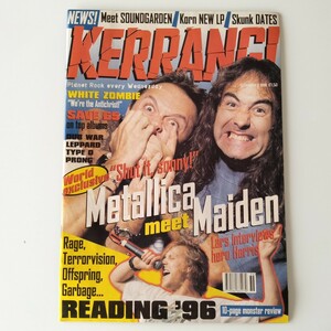 KERRANG ケラング! SEPTEMBER 7 1996/METALLICA メタリカ/IRON MAIDEN アイアンメイデン/PANTERA パンテラ/WHITE ZOMBIE/KORN/DEF LEPPARD