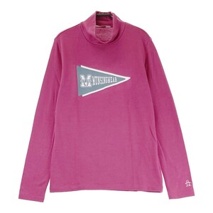 MUNSING WEAR マンシングウェア ハイネック長袖Tシャツ ピンク系 M [240101204892] ゴルフウェア レディース