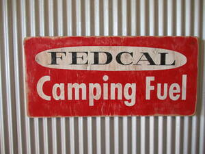 ビンテージサイン木製看板　検）FEDCALCAMPINGFUELCOLEMANアドバタイジングランタンキャンプ用品コレクターガレージL.L.BEANUSA50s60s70s