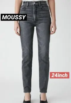 【本日のみ大幅値下げ】MOUSSY マウジーストレートスリムジ－ンズ24インチ