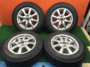 8B-278)冬 175/70R14 GOOD YEAR Ice Navi7 8.5分山 5.5J+42 PCD100 4穴 アクア フィット ポルテ シエンタ等 