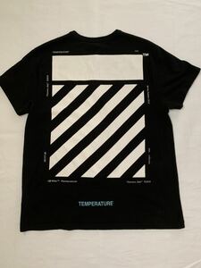 【送料無料】off-white オフホワイトTシャツ　18ss DIAG TEMPERATURE S/S TEE サイズS 定価32000円＋税　国内正規品イーストランドタグ