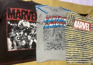 ■ MARVEL COMICS ／ マーベルコミックス ／ Tシャツ3点　Size 160 ■