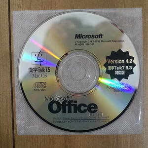 Microsoft Office Version 4.2 Standard Mac CDのみ