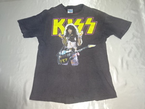 送料185円・C32■ KISS ポール・スタンレー Tシャツ　XLサイズ　(C)1988　USA製　*商品詳細必読*