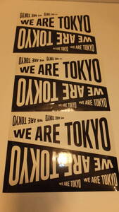 ★WE ARE TOKYO★東京羽田国際空港　東京シール3枚セット　NEW FROM JAPAN　TOKYO