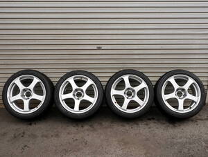 WORK ワーク Ligare 5本スポーク 17*8JJ 5*114.3 + ダンロップ DIREZZA 03G 225/45R17 4本