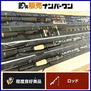 【程度良好美品】バスロッド 4本セット メジャークラフト ベンケイ S632UL/SFS スライサー SC-682MH タカミヤ BASS GRII C66M C610MH CKN