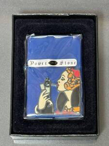 zippo ウィンディ トパーズ 天然石 WINDY Power Stone 2003年製 立体メタル 特殊加工品 看板娘 バルガガール ケース 保証書