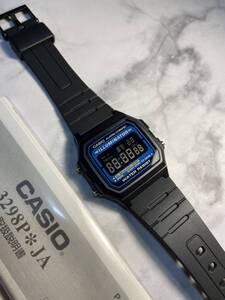 【新品！送料無料】CASIO F105W-1A EL発光モデル ブラック液晶反転 チープカシオ カスタム タイメックス Gショック 好きにもオススメ！！