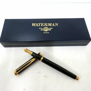 WATERMAN/ウォーターマン IDEAL アイデアル 万年筆 18K/750/F ブラック×ゴールド