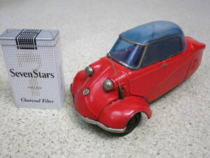 【●】ビンテージ！1955年式:『旧バンダイ:メッサーシュミット』・ブリキの自動車//Vintage！1955:Bandai:Messerschmitt・Tinplate car