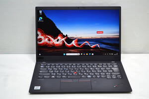 第10世代 Core i7-10510U搭載 Lenovo ThinkPad X1 Carbon Gen8 メモリー15G SSD512G 14インチフルHD液晶 Webカメラ Wifi Windows11