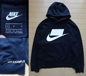 【NIKE】モザイクロゴ スウェットパーカー ブラック SIZE:MEDIUM (ナイキ,フーディ―)