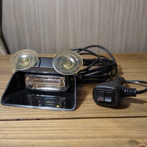 WHELEN Spitfire plus super LED DASH light RED BLU ウィレン ダッシュライト 赤青 12v 動作確認済 アメパト ポリスカー 中古