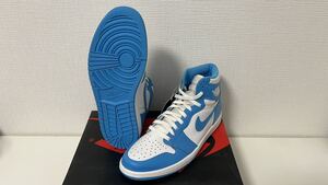 NIKE AIR JORDAN 1 RETRO HIGH OG UNC ナイキ エアジョーダン1 レトロ ノースカロライナ ホワイト ブルー 黒タグ付 新品 未使用 正規品 NBA