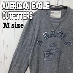 AMERICAN EAGLE OUTFITTERS ロンt グレー 長袖 古着