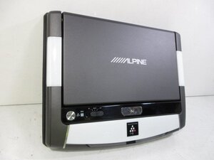 アルパイン 10.2インチ フリップダウンモニター PCX-R3500B プラズマクラスター 中古 欠品部品有り セレナ C26用ステー付き