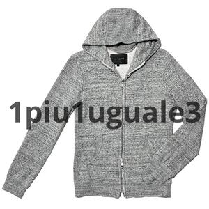 定価4.1万 1piu1uguale3 LUX JERSEY 3D ZIP PARKA Ⅴ グレー ジャージジップパーカー wjk akm ジュンハシモト