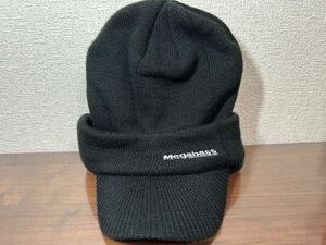 メガバス ニットキャップ ツバ付 ブラック MEGABASS KNIT CAP BLACK