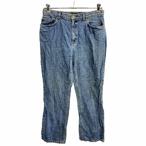 LAUREN JEANS CO. デニムパンツ W33 ローレンジーンズ レディース ブルー コットン メキシコ製 古着卸 アメリカ仕入 2403-370