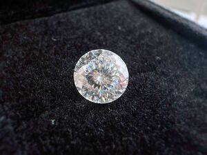 モアサナイト ロシアンカット 無色透明 1.0CT 6.5mm 百花カット ルース 裸石 証明書付き 百面カット ポルトガルカット モアッサナイト